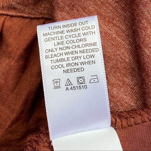 LOGO Lounge Lori Goldstein Carly Style Ruffle Shark Bite Tunic Size XL - Picture 9 of 10